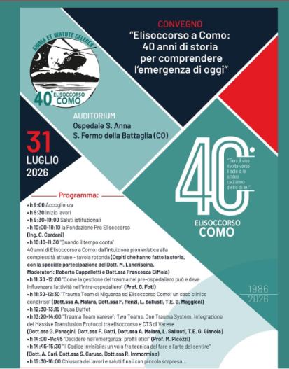 Elisoccorso a Como: 40 anni di storia per comprendere l’emergenza di oggi